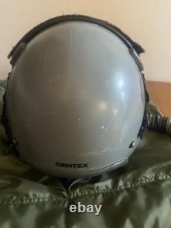 USAF Gentex HGU-55 Pilot Flight Helmet Size L with MBU-20/P and flight suit 2008