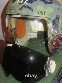 USAF HGU-26P Pilot Helmet with MBU-5P Oxygen Mask Set VTG From Japan