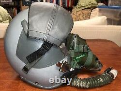 USAF HGU 55/P Gentex Flight F-16 F-111 Pilot Helmet & MBU5/P Oxygen Mask NAMED