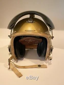 USAF P-4B Pilot Flight Helmet Jet Fighter Bomber Late 1950s Hardman Oxygen