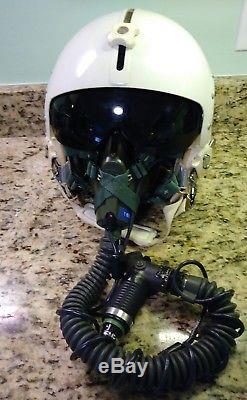 USAF Vintage Flight Pilot Helmet Withoxygen Mask Sierra Engineering MBU-5/P Size L