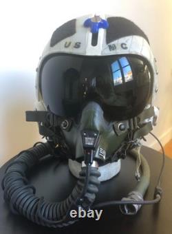 USMC HGU-33 fighter pilot flight helmet F-4, F-18, Harrier AV-8, size medium USMC HGU-33 fighter pilot flight helmet F-4, F-18, Harrier AV-8, size medium