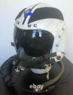 USMC HGU-33 fighter pilot flight helmet F-4, F-18, Harrier AV-8, size medium USMC HGU-33 fighter pilot flight helmet F-4, F-18, Harrier AV-8, size medium