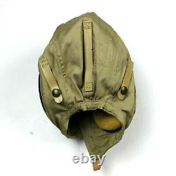 Us Air Force Corps Flying Helmet Type An-h-15 Pilot Summer Flight Cap Aaf Large