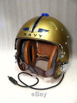 Us Navy Aph-5 Pilot Flight Helmet / Size Large
