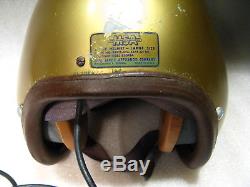 Us Navy Aph-5 Pilot Flight Helmet / Size Large
