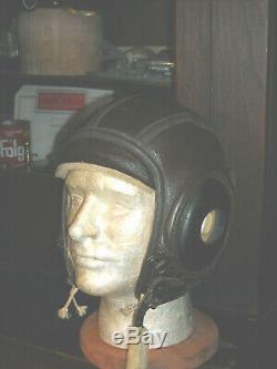 Us Navy Slote & Klein Winter Flight Pilot Aviator Helmet Sz Extra Large