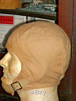 Us Navy Ww2 1092s Flight Pilot Helmet Sz 7 1/4 Nos Slote & Klein