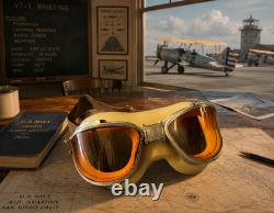 Us Navy/usmc Chas. Fischer Mkii Pilot Flying Goggles