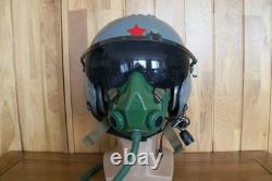 Used Air Force Fighter Pilot Flight Helmet, Oxygen Mask