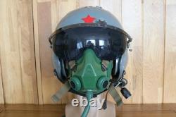 Used Air Force Fighter Pilot Flight Helmet, Oxygen Mask