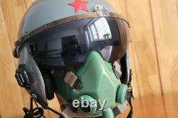 Used Air Force Fighter Pilot Flight Helmet, Oxygen Mask