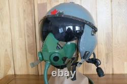 Used Air Force Fighter Pilot Flight Helmet, Oxygen Mask