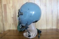 Used Air Force Fighter Pilot Helmet, Pull down Sunvisor, Oxygen Mask Ym-9915G