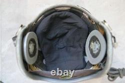 Used Air Force Fighter Pilot Helmet, Pull down Sunvisor, Oxygen Mask Ym-9915G