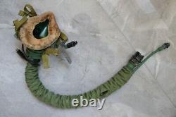 Used Air Force Fighter Pilot Helmet, Pull down Sunvisor, Oxygen Mask Ym-9915G