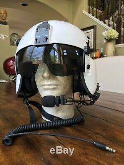 Used Civilian Hgu56 Gentex Flight Helmet, Anr Hgu 56 Helicopter Pilot Commercial