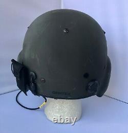 Used Commercial Medium Hgu56p Helicopter Pilot Flight Helmet, Lip Light Hgu 56