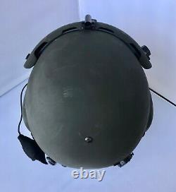 Used Commercial Medium Hgu56p Helicopter Pilot Flight Helmet, Lip Light Hgu 56