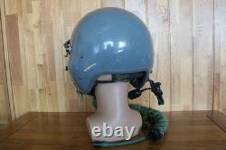 Used Fighter Pilot Flight Helmet, T Hook Oxygen Mask Bayonets Ym-9915G