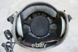 Used Fighter Pilot Flight Helmet, T Hook Oxygen Mask Bayonets Ym-9915G