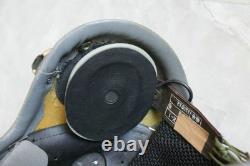 Used Fighter Pilot Flight Helmet, T Hook Oxygen Mask Bayonets Ym-9915G