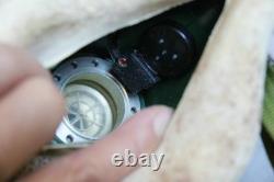 Used Fighter Pilot Flight Helmet, T Hook Oxygen Mask Bayonets Ym-9915G