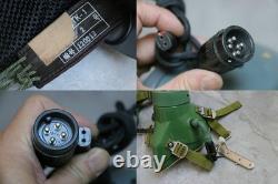 Used Fighter Pilot Flight Helmet, T Hook Oxygen Mask Bayonets Ym-9915G