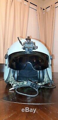 Used Hgu56 Gentex Flight Pilot Helmet-nvg, Cobra MIC Medium Hgu 56