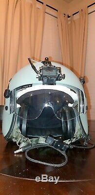 Used Hgu56 Gentex Flight Pilot Helmet-nvg, Cobra MIC Medium Hgu 56