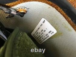 Used Large Hgu56p Helicopter Pilot Flight Helmet, Mfs Lip Light Nvg Mount Hgu 56