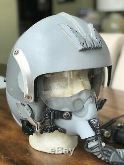 Used Rare Hgu55 Flight Pilot Flight Helmet Mbu12 O2 Eeu2p Plzt Flash Visor