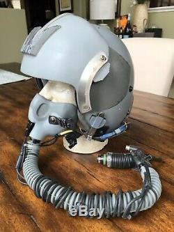 Used Rare Hgu55 Flight Pilot Flight Helmet Mbu12 O2 Eeu2p Plzt Flash Visor