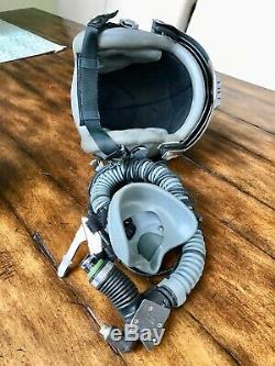 Used Rare Hgu55 Flight Pilot Flight Helmet Mbu12 O2 Eeu2p Plzt Flash Visor