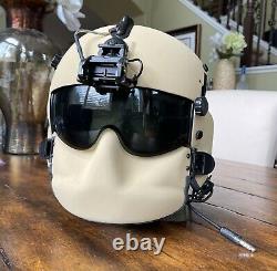 Usmc Gentex Hgu 56p Large Helicopter Pilot Flight Helmet Mfs Nvg Mount Bag Hgu56