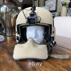 Usmc Gentex Hgu 56p Large Helicopter Pilot Flight Helmet Mfs Nvg Mount Bag Hgu56