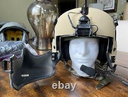 Usmc Gentex Hgu 56p Large Helicopter Pilot Flight Helmet Mfs Nvg Mount Bag Hgu56