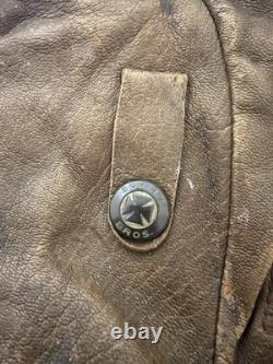 VTG 1920s 1940s Scully Bros Leather Airmail Flight Helmet Aviator Pilot Cap