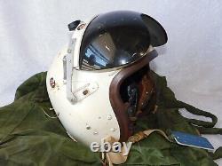 VTG 50's US Air Force Named Selby Shoe Co. F-86 P-3 PILOT FLIGHT HELMET with Bag