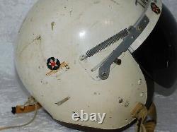 VTG 50's US Air Force Named Selby Shoe Co. F-86 P-3 PILOT FLIGHT HELMET with Bag
