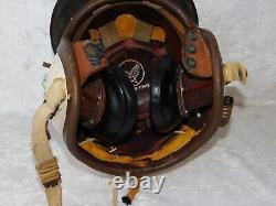 VTG 50's US Air Force Named Selby Shoe Co. F-86 P-3 PILOT FLIGHT HELMET with Bag