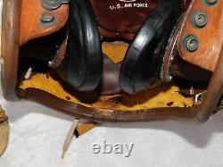 VTG 50's US Air Force Named Selby Shoe Co. F-86 P-3 PILOT FLIGHT HELMET with Bag