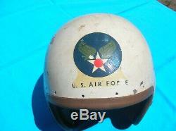 Very RARE P-1, P-2, P-3 P-4 KOREAN ERA, pilot flight helmet USAF Air Force