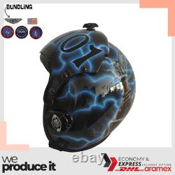 Vf 101 Grim Reaper Hgu-33 Flight Helmet Movie Prop Pilot Aviator Usn Navy +patch