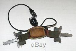 Vietnam Era Pilot Flight Helmet Oxygen Mask T Bayonet, Mic Amplifier Accessories