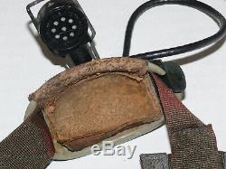 Vietnam Era Pilot Flight Helmet Oxygen Mask T Bayonet, Mic Amplifier Accessories
