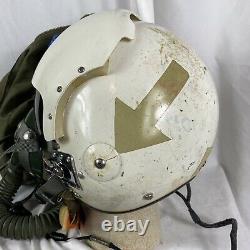 Vietnam War APH-6a Flight Helmet Named USMC Pilot W O2 Mask & Bag