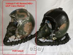Vietnam War USAF F-4D Pilot Named HGU-2A/P Flight Helmet & MBU-5/P Oxygen Mask