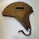 Vintage 1918 Skull Leather Aviator Flight Cap Pilot Helmet Military Tan #69
