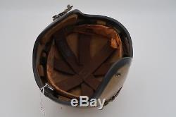 Vintage 1950's U. S. NAVY H-4 Pilot Flight Helmet Size Medium GENTEX